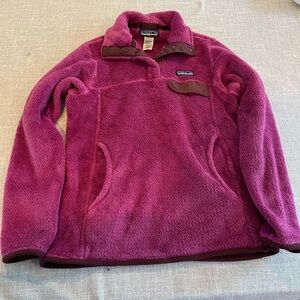 Women’s Patagonia purple quarter snap fleece pullover Xs